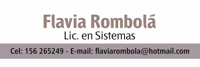 Rombolá Flavia Lic.en Sistemas