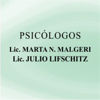 Malgeri Marta y Lifschitz Julio Psicólogos