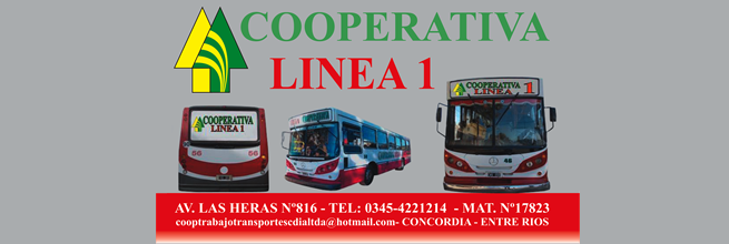 Cooperativa de Trabajo Transporte Concordia Ltda. Línea 1