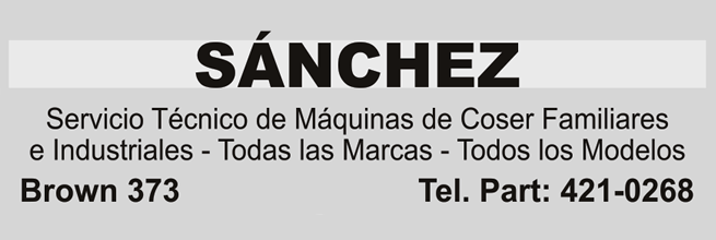 Sánchez Carmelo Máquinas de Coser