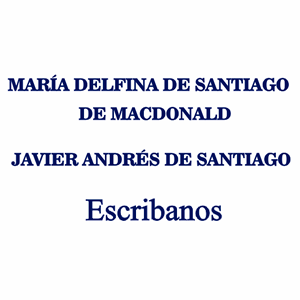 De Santiago Javier y De Santiago de Macdonald María Delfina Escribanos